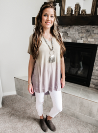 Lavender Tie Dye Tunic Top