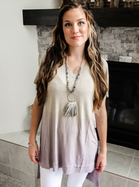 Lavender Tie Dye Tunic Top