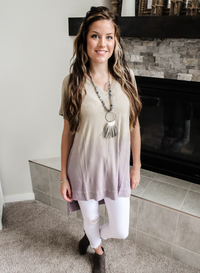 Lavender Tie Dye Tunic Top