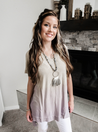 Lavender Tie Dye Tunic Top
