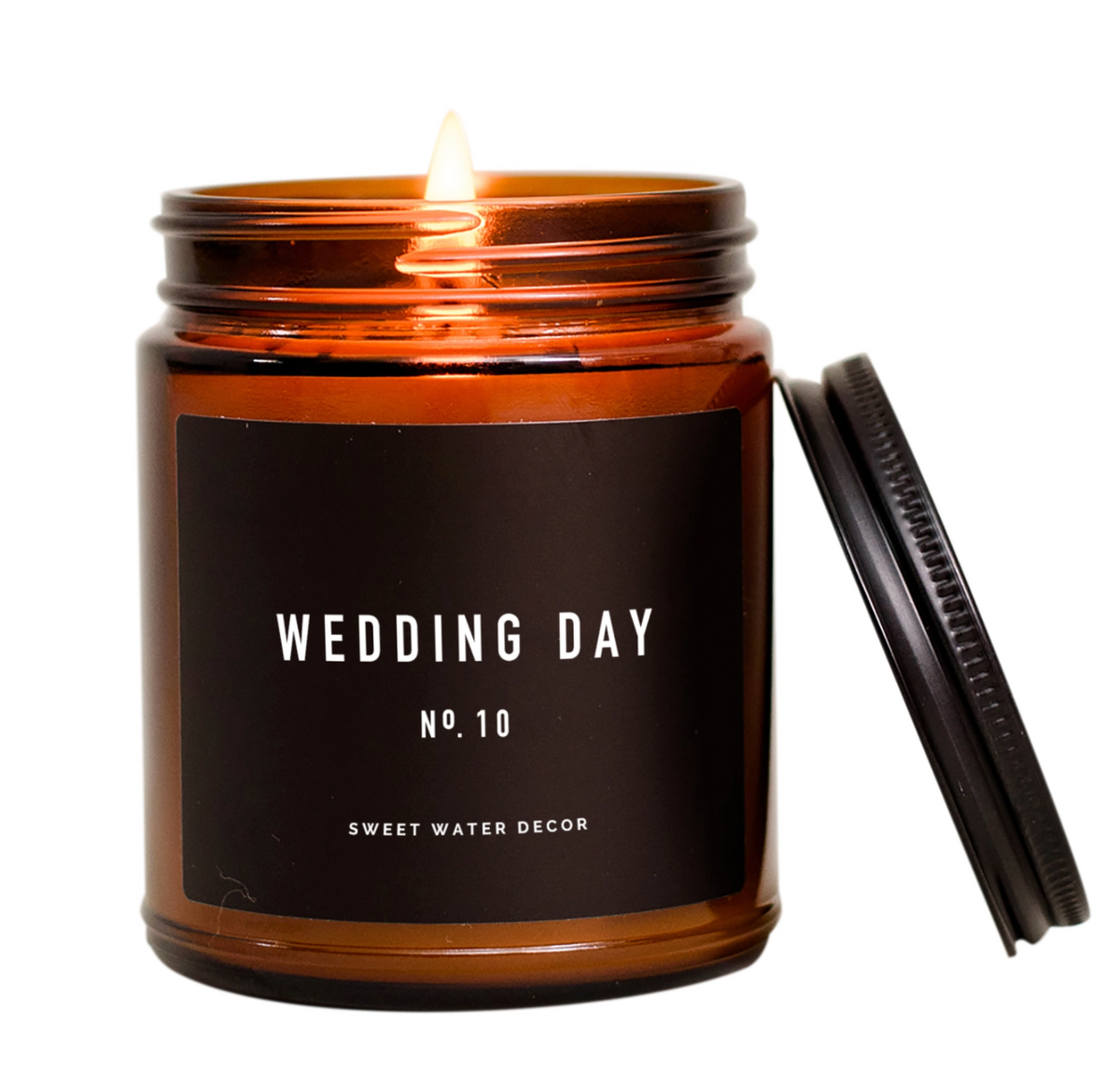 Wedding Day Soy Candle | Amber Jar Candle