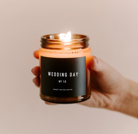 Wedding Day Soy Candle | Amber Jar Candle