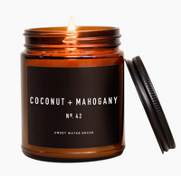 Coconut & Mahogany Amber Candle