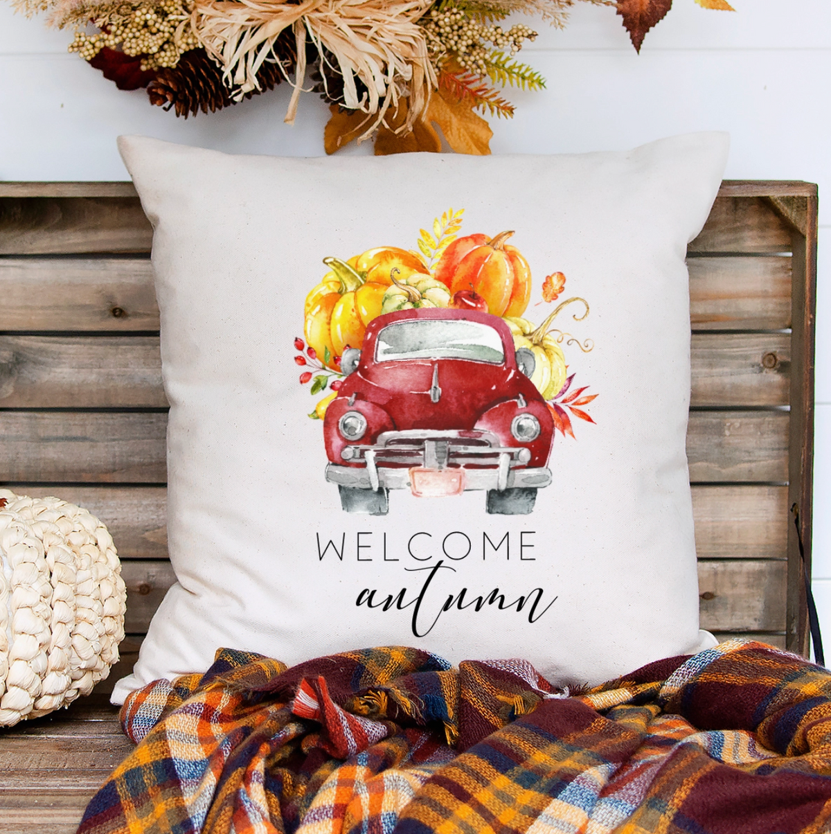 Welcome Autumn Pillow