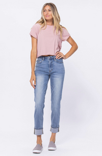 Light wash Judy Blue Boyfriend Jeans