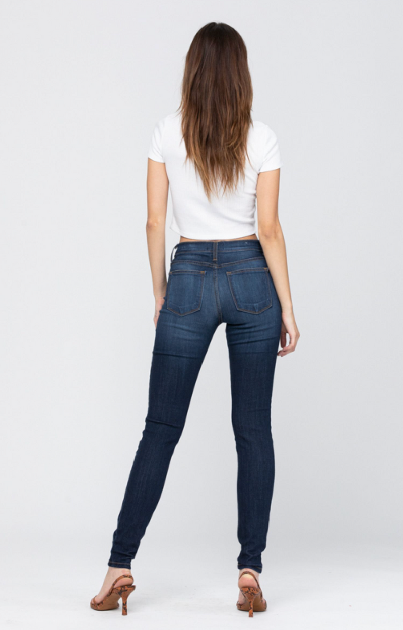 Dark Wash Classic Judy Blue Skinnies