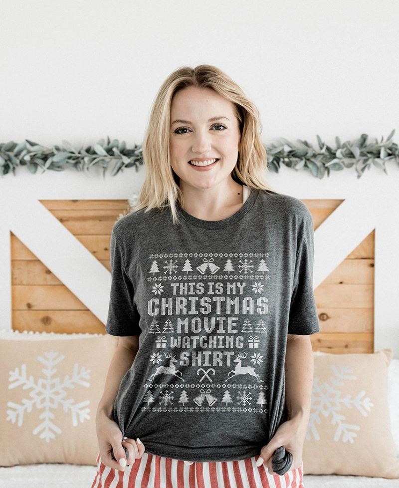 Christmas Movie Watching Shirt  lol
