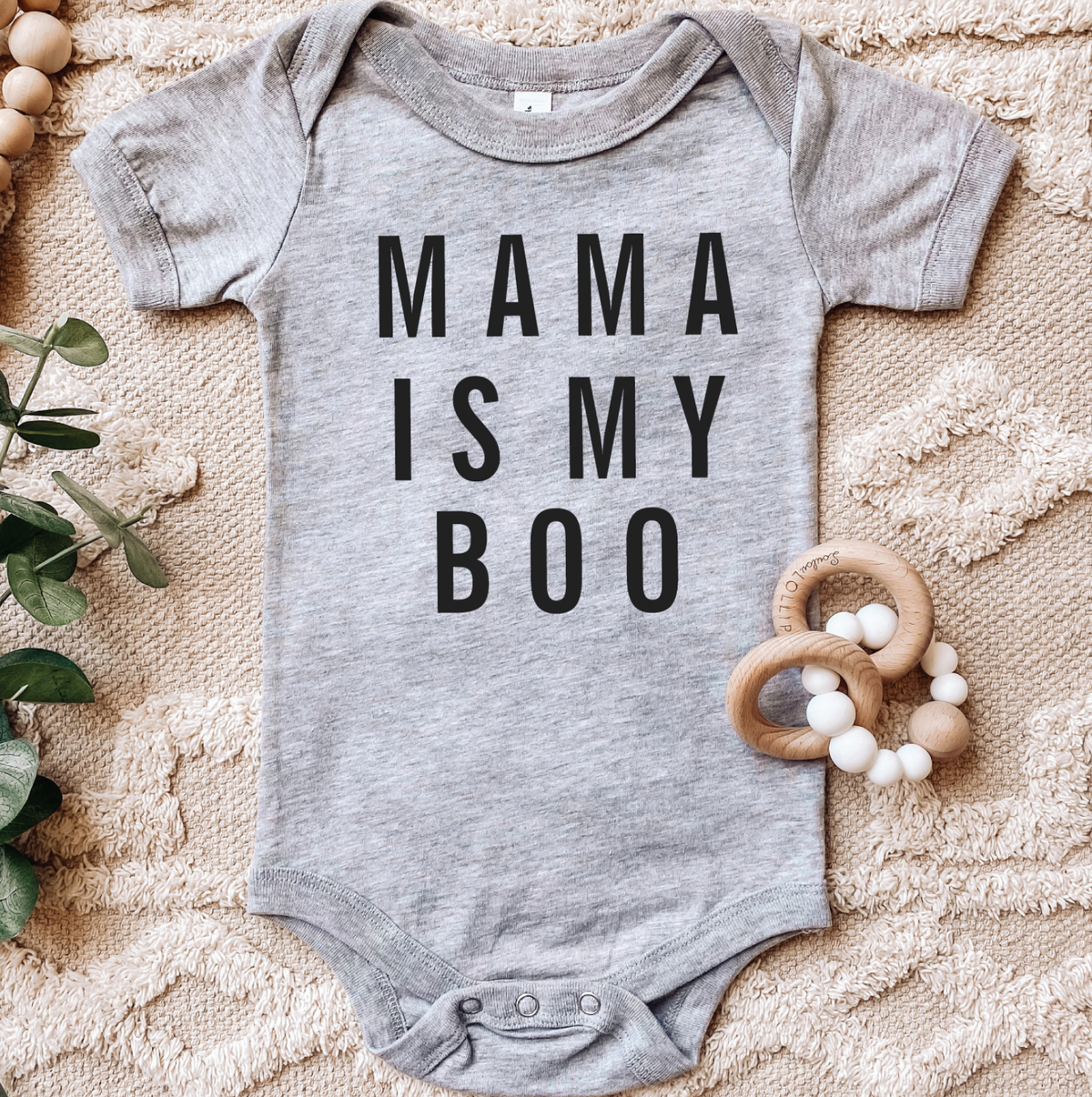Mama is my boo baby onesie