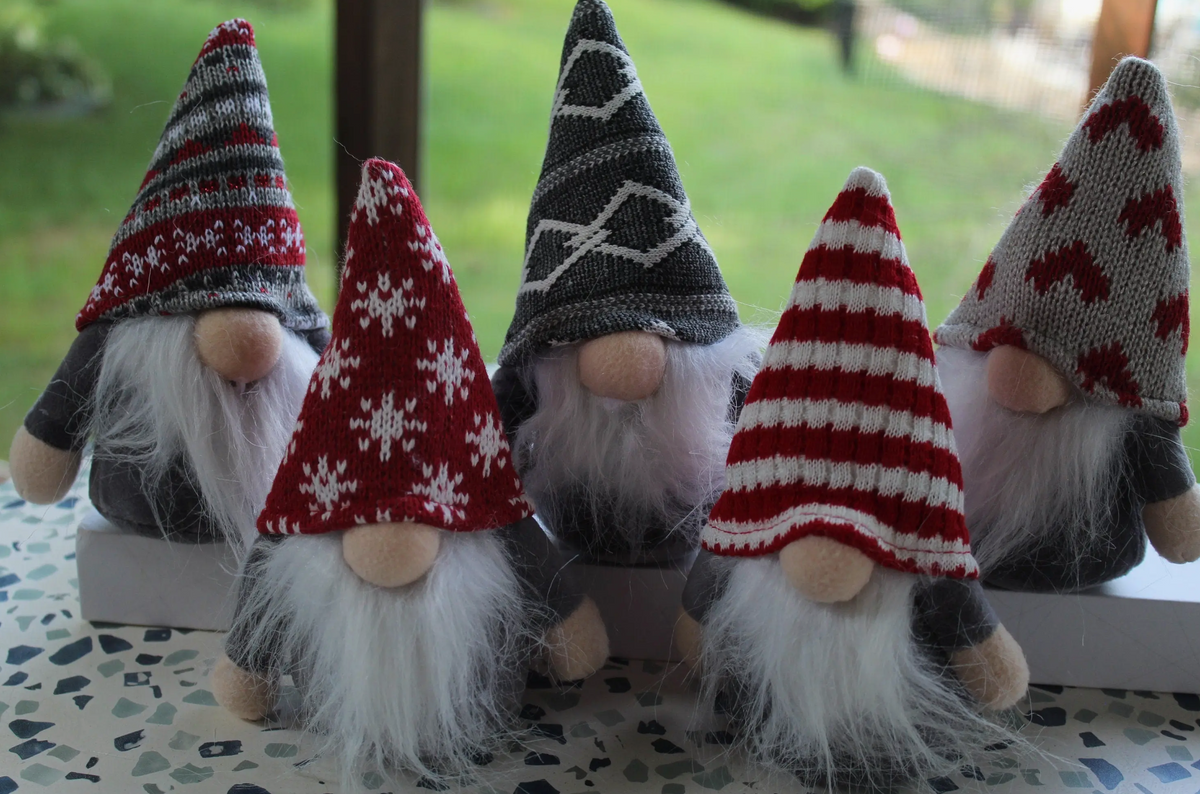 5 Mini Brother Christmas Gnomes