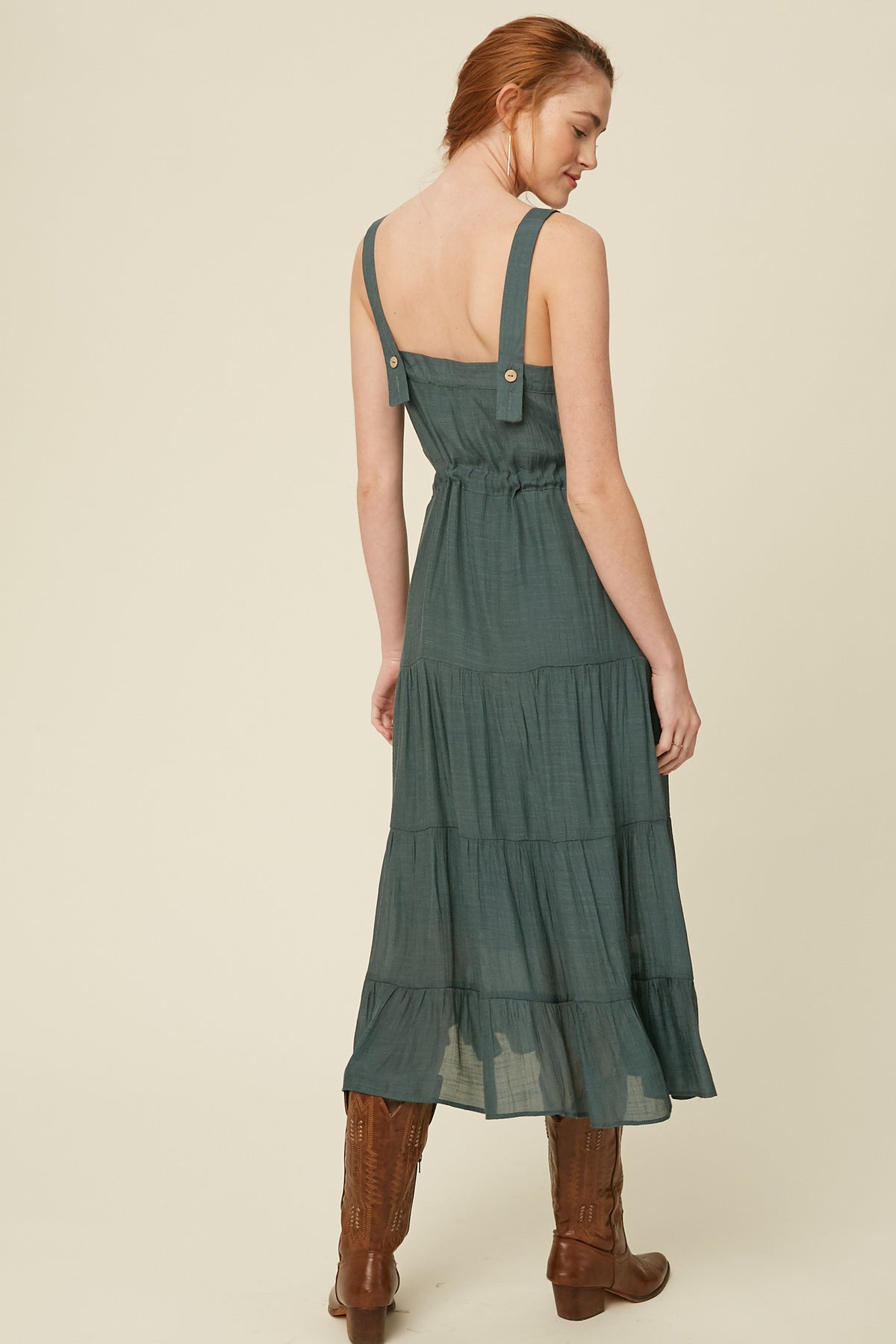 Emerald Midi Dress