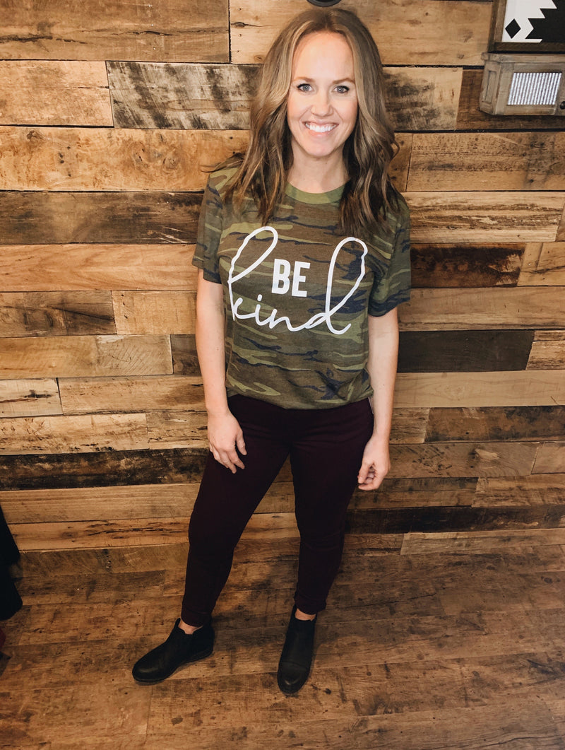 Be Kind Camo Tee