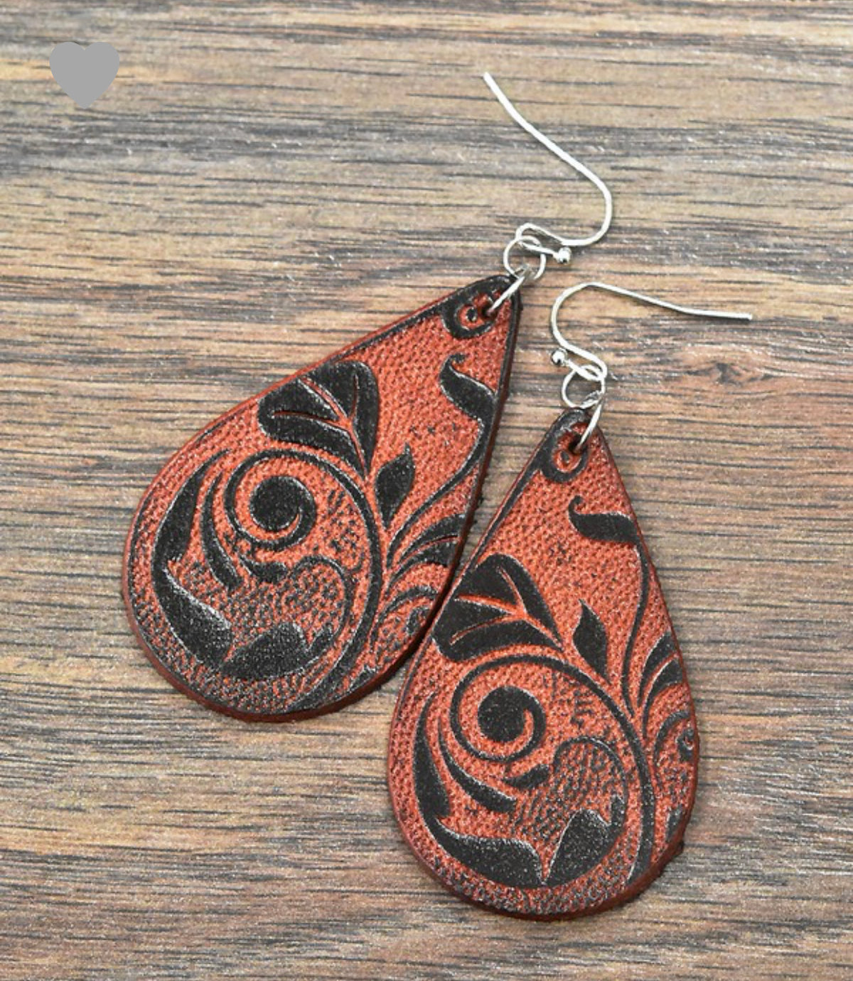 Tooling Leather Earrings