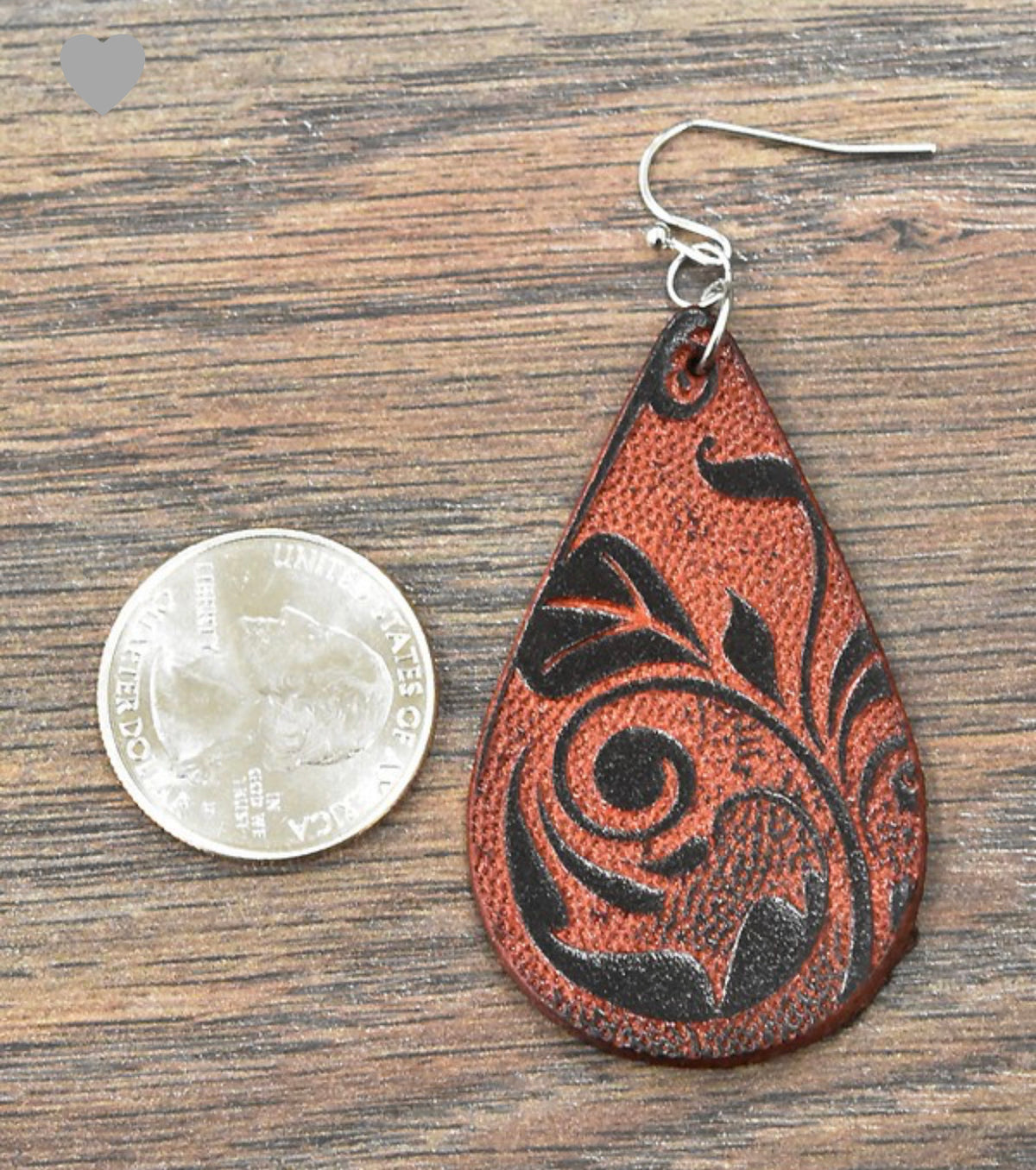 Tooling Leather Earrings