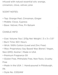 Warm + Cozy Amber Candle