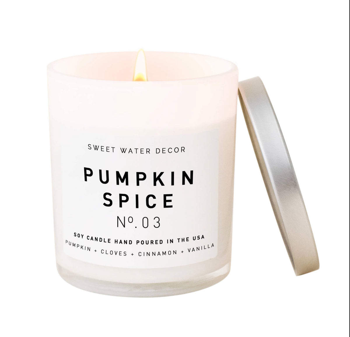 Pumpkin Spice Candle | White Jar