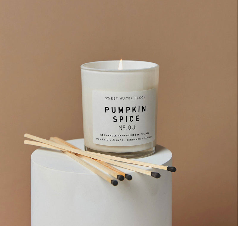 Pumpkin Spice Candle | White Jar