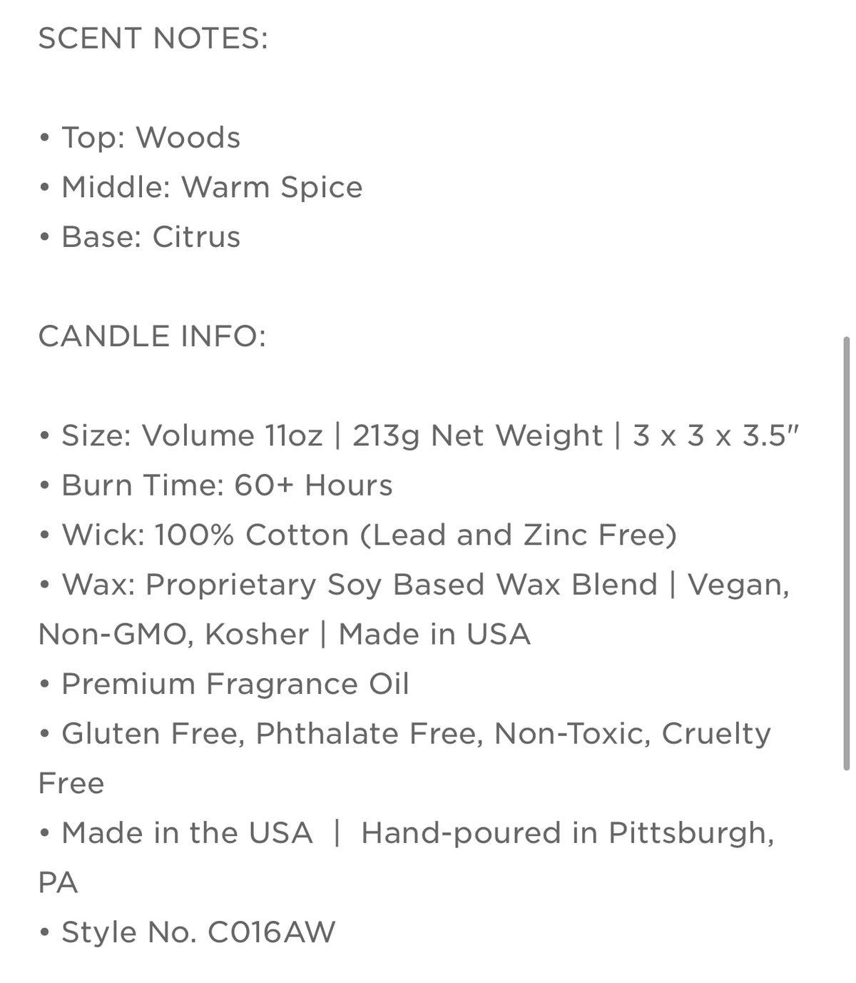 Sweater Weather Amber Candle