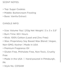 Sugar Cookies Amber Candle