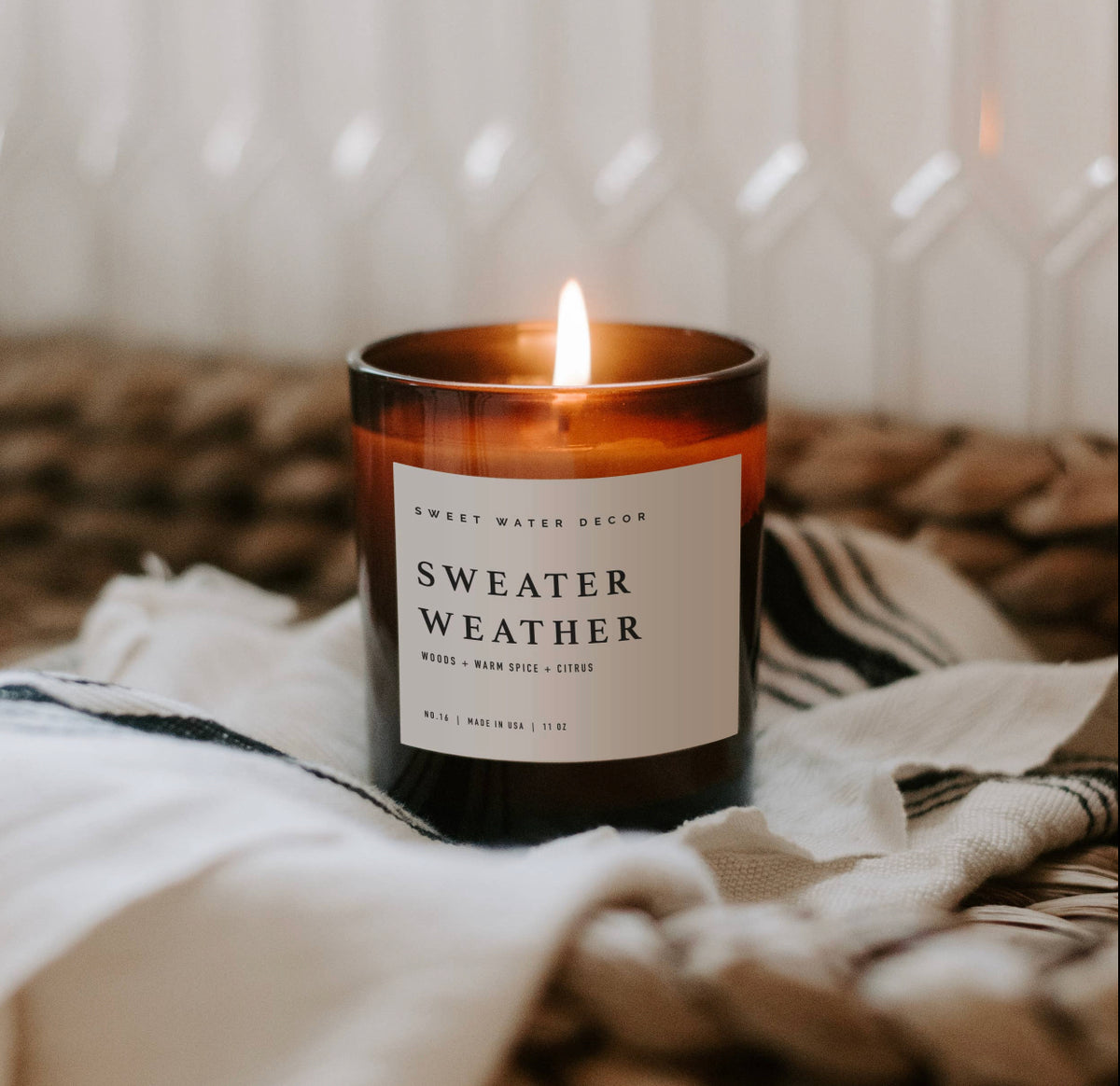 Sweater Weather Amber Candle