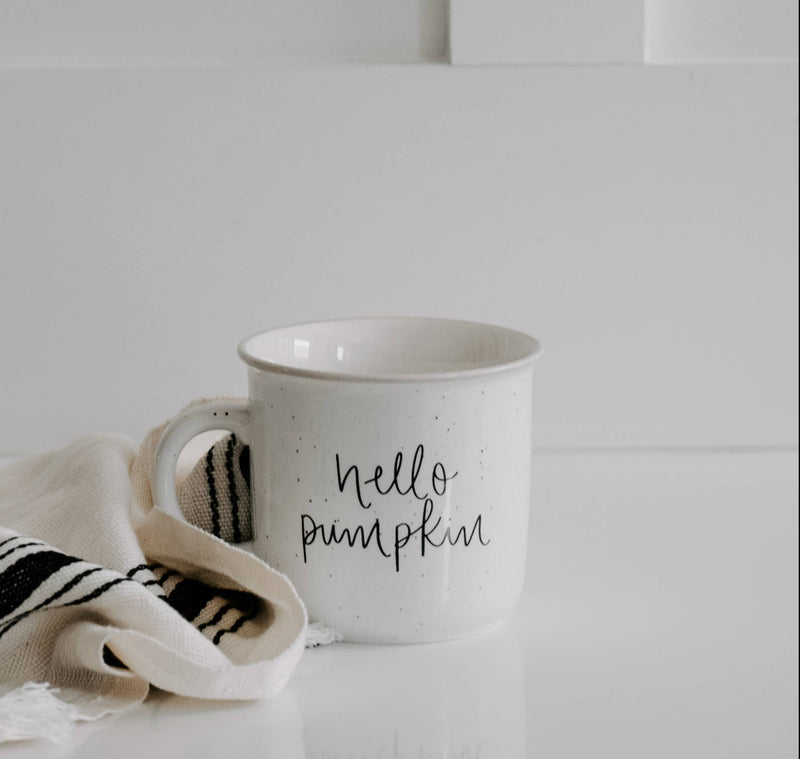 Hello Pumpkin Campfire Mug